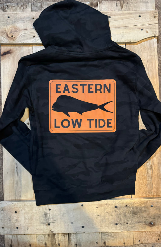 ELT Hoodie Black Camo & Orange