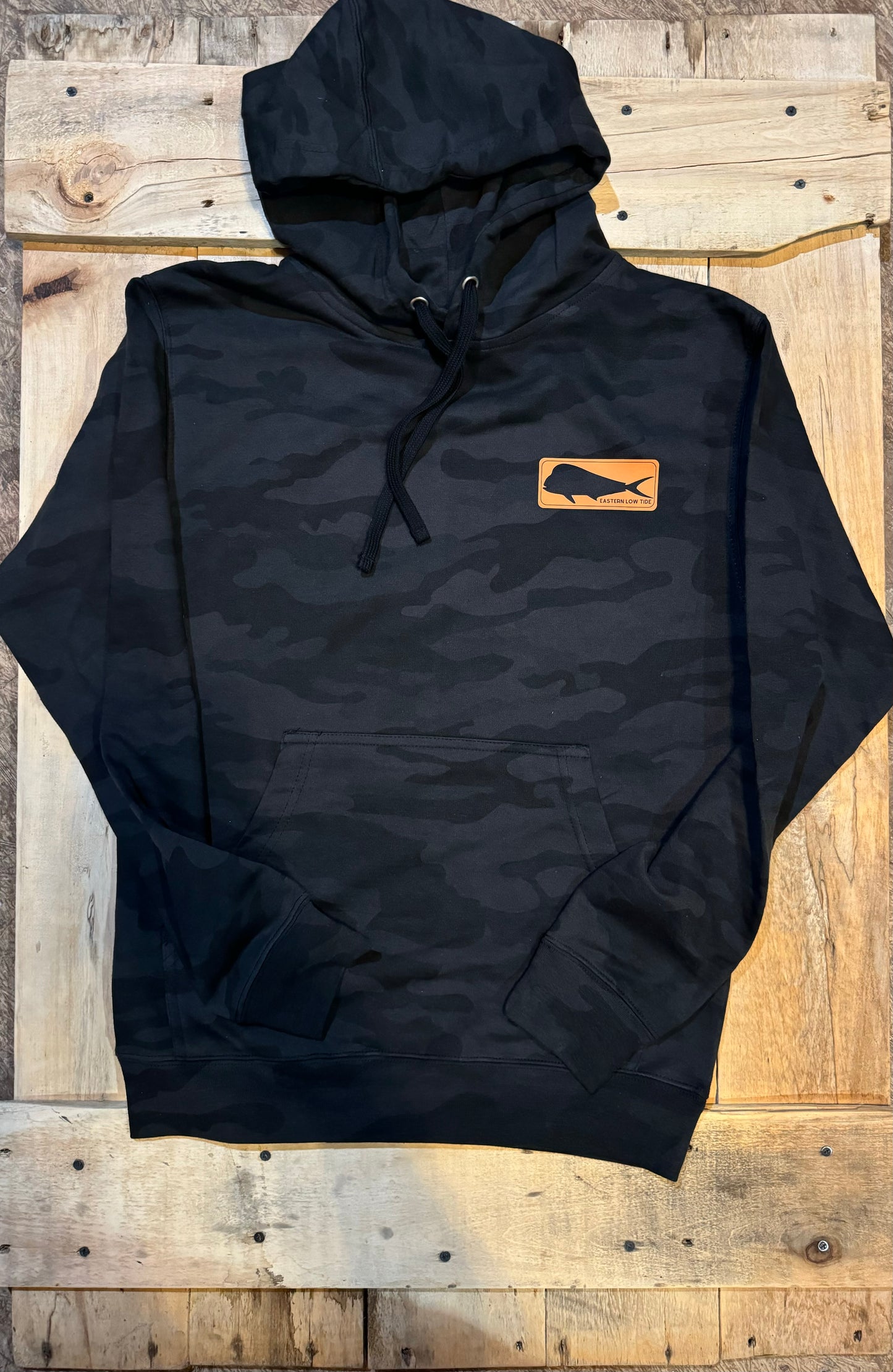ELT Hoodie Black Camo & Orange