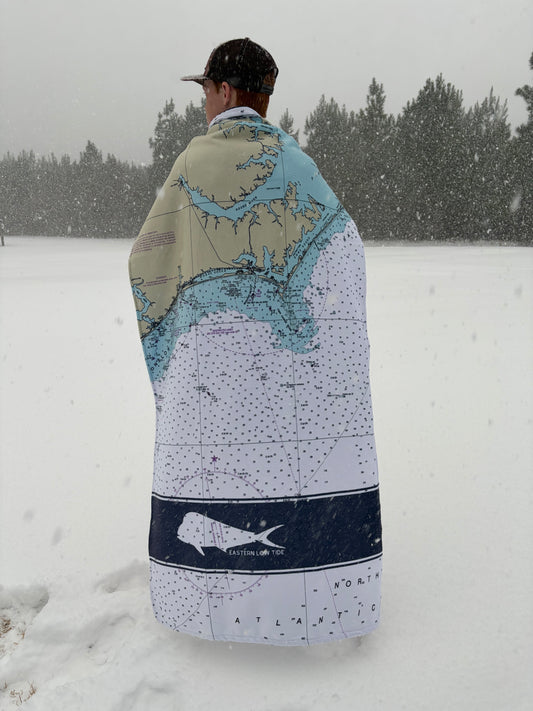 Eastern Low Tide Map Towel